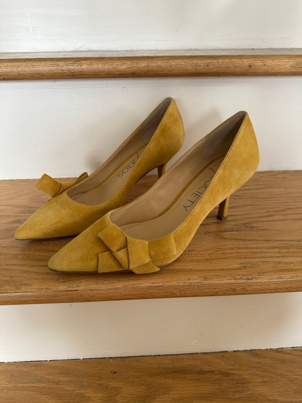 Suede Pointy Toe Heels